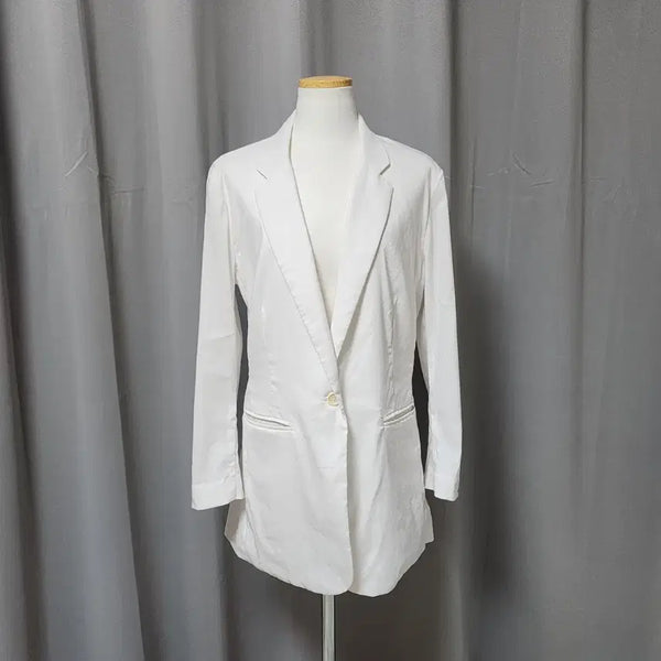 [BUNJANG] Tommy Hilfiger Women's Linen Jacket White Size 8 / 타미힐피거 여성 화이트 린넨 자켓 8