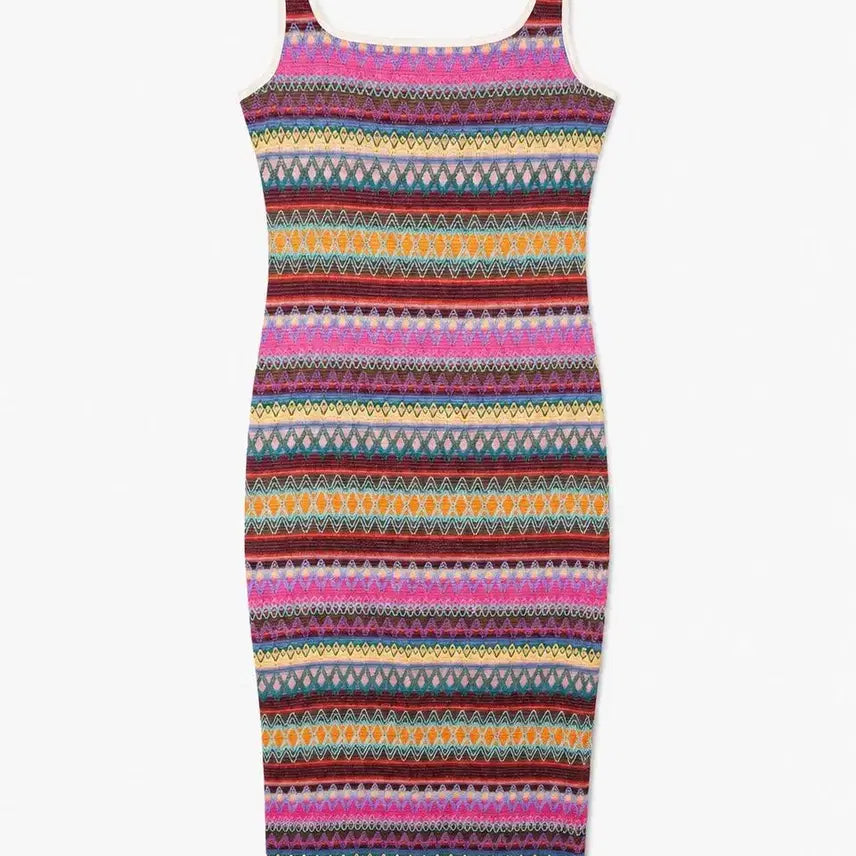 [BUNJANG] SHEIN Striped Dress / SHEIN 폴리 혼방 스트라이프 원피스 - Women (7333)