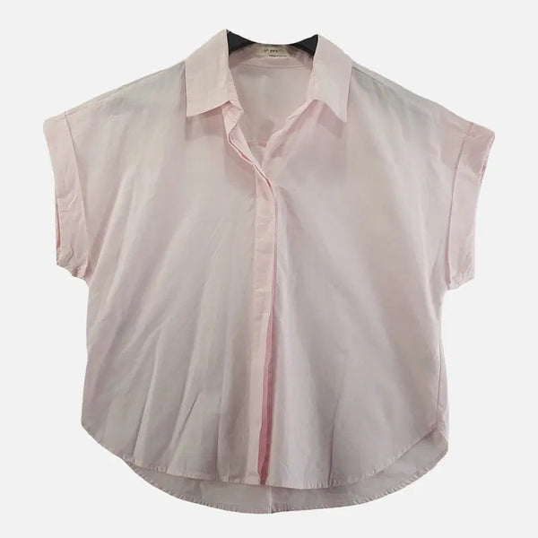 [BUNJANG] If You Light Pink Blouse / 이프유 라이트 핑크 여자 블라우스 FREE N9976