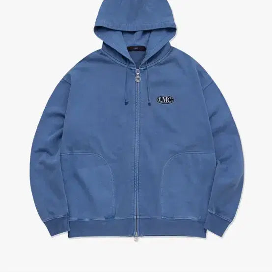 [BUNJANG] LMC Pigment Logo Hoodie Zip-Up Blue / LMC 후드 집업 블루