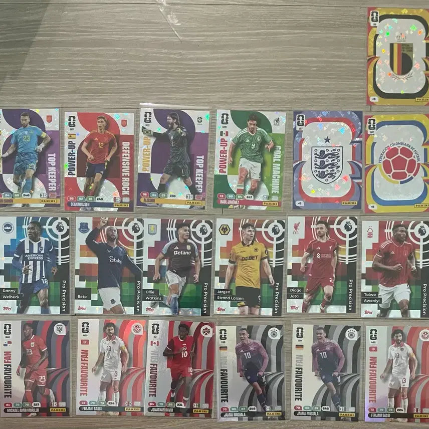 [BUNJANG] Panini Soccer Cards - 19 Cards / 파니니 축구카드  19장