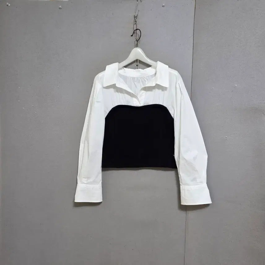[BUNJANG] Colorblock Women's Blouse / 배색 넘여성스런 블라우스 n  n8156