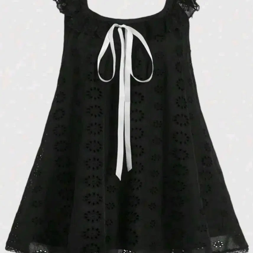 [BUNJANG] Lace Sleeveless Dress - 2XL / 1회착용(2XL)가단144/레이스나시원피스/빅사이즈