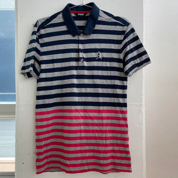 [BUNJANG] PING Golf PK Short Sleeve Polo T-Shirt / (M) 핑 PING 골프 PK 반팔 카라티