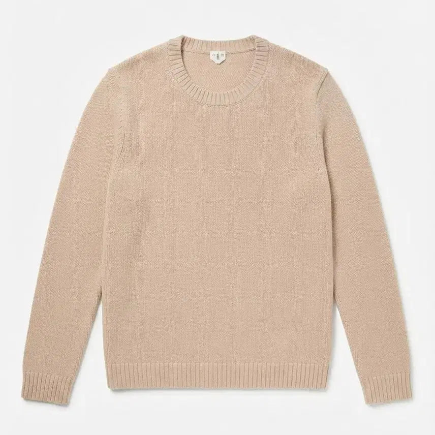 [BUNJANG] ARKET Beige Cotton Knit Top S / ARKET 베이지 코튼 니트 S