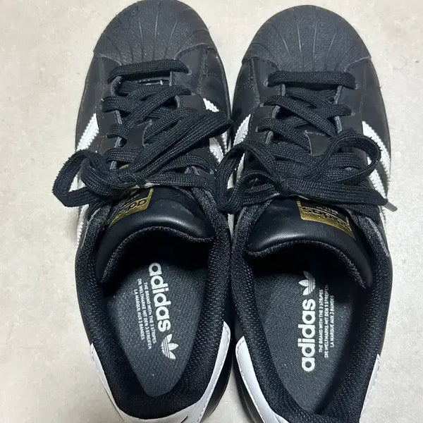 [BUNJANG] Adidas Superstar Black Shoes / 아디다스 슈퍼스타 블랙 판매합니다?