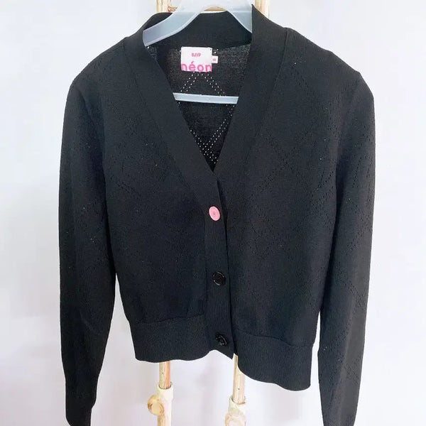 [BUNJANG] SJYP Women's Lightweight Mesh Cropped Cardigan (Size S) / 몽빈티지(S)SJYP여자메쉬가벼운크롭가디건