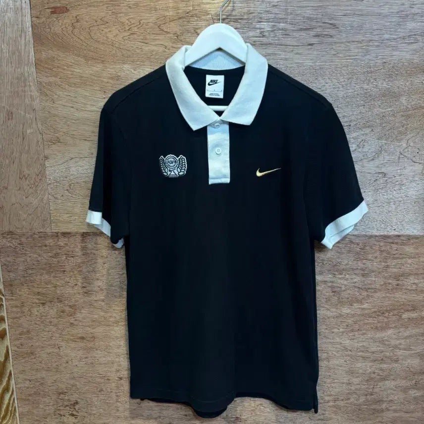 [BUNJANG] Nike PK Short Sleeve Polo Shirt Black L / 나이키 NIKE 한국어 PK 카라티 티셔츠 블랙 L사이즈