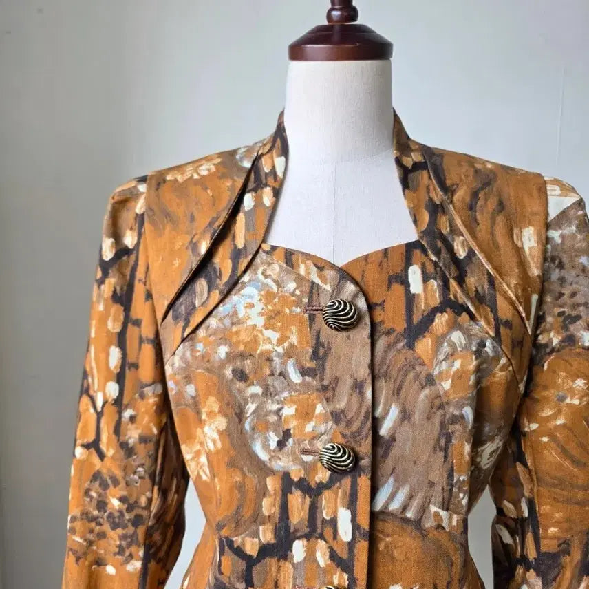 [BUNJANG] NOBUO Unique Pattern Swiss Fabric Jacket / NOBUO 스위스 패브릭 유니크 패턴 자켓