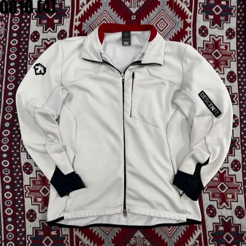 [BUNJANG] Descente White Zip-Up Jacket / 데상트 집업 자켓 화이트
