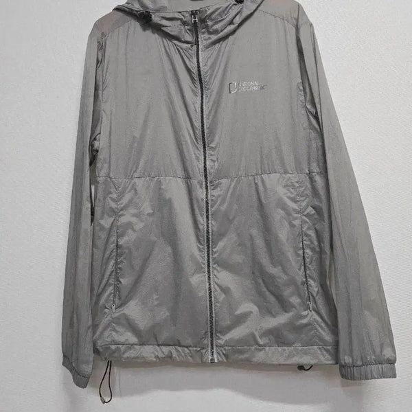 [BUNJANG] National Geographic Grey Windbreaker Jumper / 내셔널지오그래픽 바람막이 점퍼 그레이