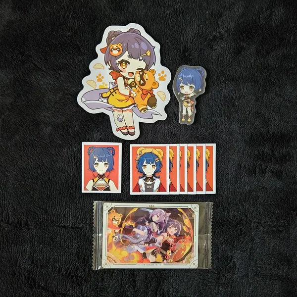 [BUNJANG] Genshin Impact Xiangling Liyue Picnic Series Sticker, Photo, Mini Acrylic, Wafer Seal Bundle Set / 원신 카페 향릉 리월 소풍시리즈 스티커 증사 증명사진 미니니 아크릴 웨하스씰