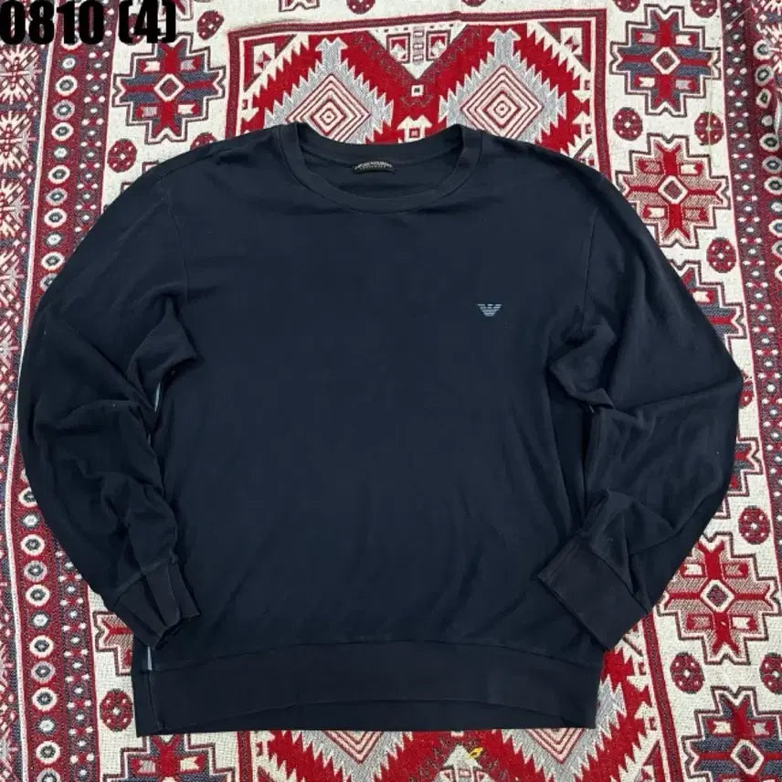 [BUNJANG] Emporio Armani Crewneck Sweatshirt Navy / 엠포리오 아르마니 맨투맨 네이비