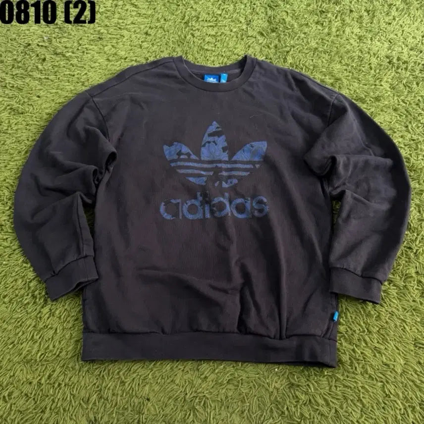 [BUNJANG] Adidas Trefoil Sweatshirt Navy / 아디다스 트레포일 맨투맨 네이비