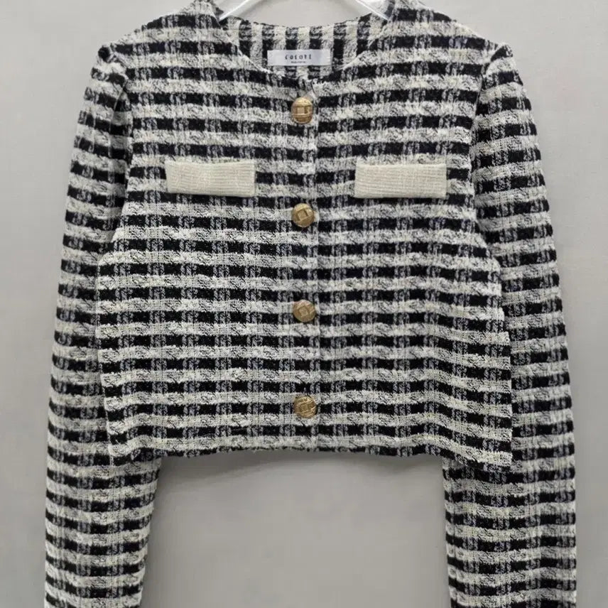 [BUNJANG] Tweed Jacket Black Check / 새상품)트위드 자켓 블랙 체크