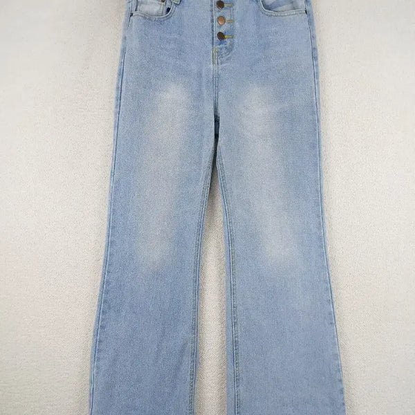 [BUNJANG] Women's Light Wash Bootcut Denim Pants (Size L) / 여성 연청 부츠컷 청바지 데님 팬츠(L)