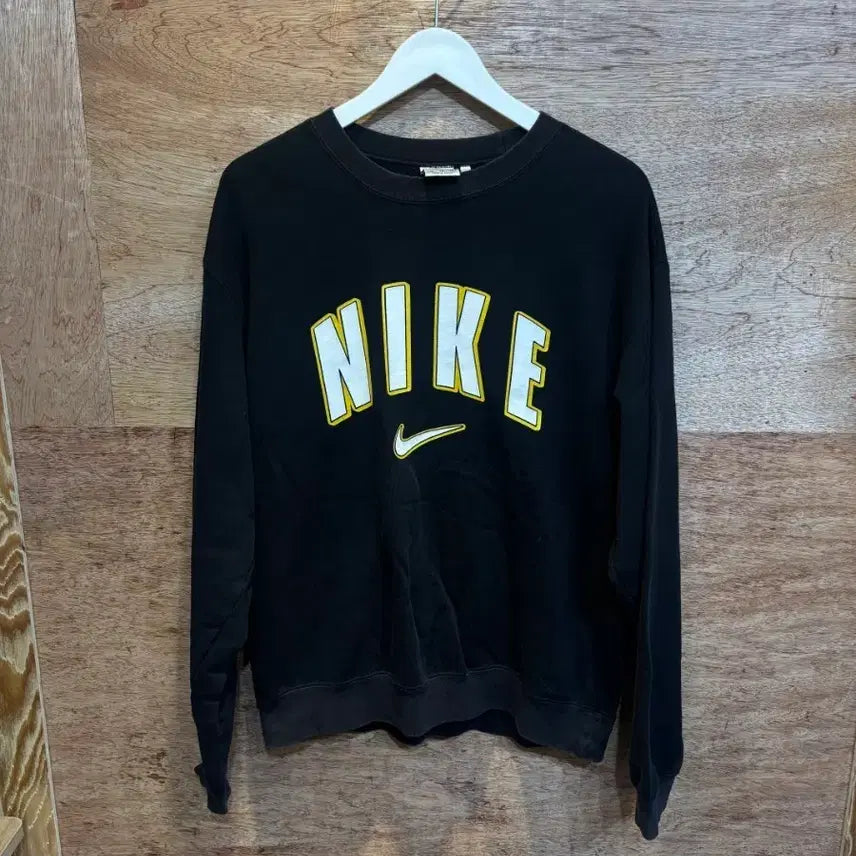 [BUNJANG] Nike Big Logo Old School 90s Sweatshirt Black Size 105 / 나이키 빅로고 올드스쿨 90s 맨투맨 블랙 105사이즈