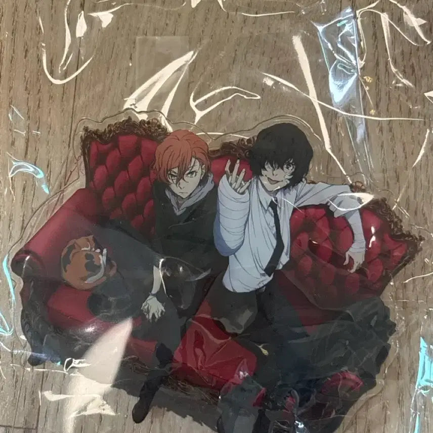[BUNJANG] Dazai Chuuya 15th Anniversary So Black Standee & Akutagawa Atsushi Plush Doll / 다자이 츄야 15세 쌍흑 스탠드+아쿠타가와 아츠시 인형