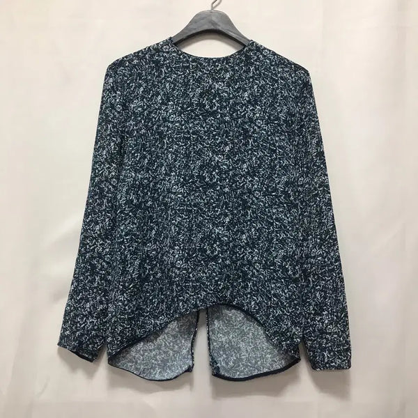 [BUNJANG] COS Back Slit Pattern Blouse EUR 34 (Fits 55) / COS 코스 뒤트임 블라우스 EUR 34(55가능)