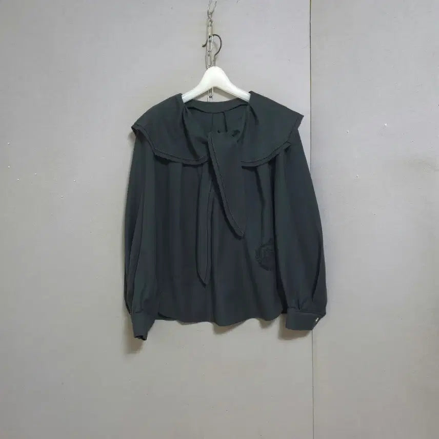 [BUNJANG] Ashley Shop Luxury Blouse Grey Blend One Size (55-77) / 넘고급스런 블라우스 FF   n8160