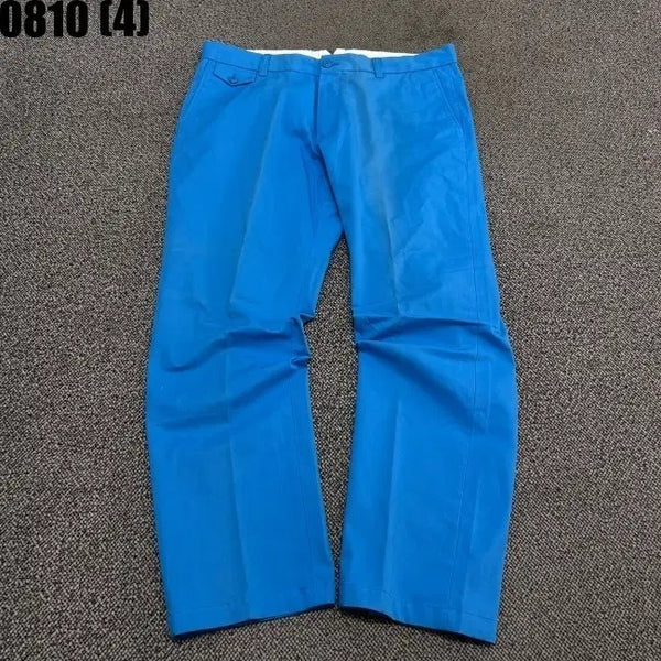 [BUNJANG] Lacoste Men's Blue Cotton Pants 0810 / 라코스테 남자 블루 면바지 0810