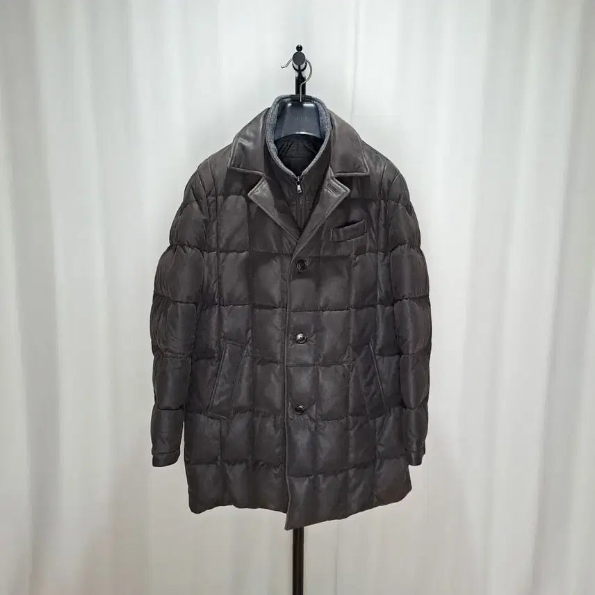 [BUNJANG] Galaxy Lambskin Goose Down Coat / (무료배송) 갤럭시 양가죽 구스다운 코트 110 27