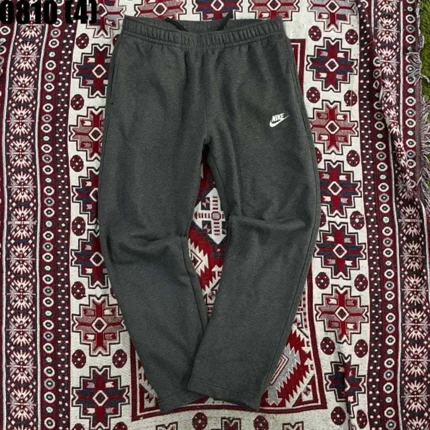 [BUNJANG] Nike Swoosh Fleece Training Pants Grey / 나이키 스우시 기모 트레이닝 바지 그레이