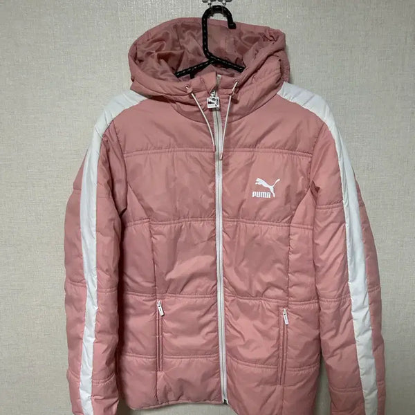 [BUNJANG] Puma Quilting Padded Jacket Pink / 푸마 퀼팅 패딩 자켓 핑크