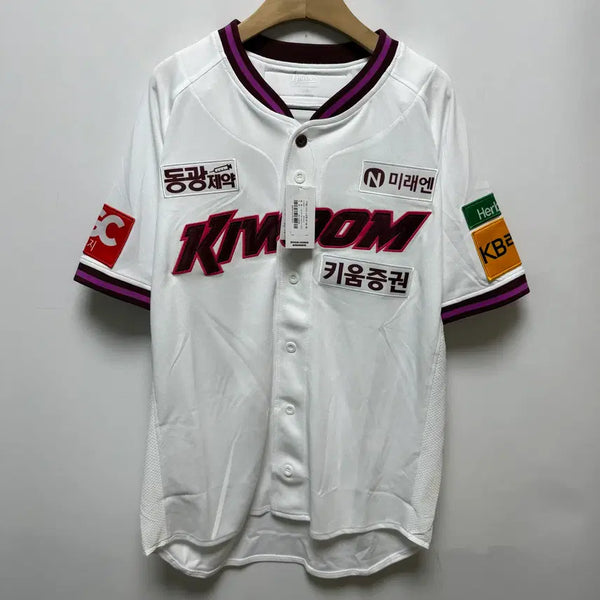 [BUNJANG] Kiwoom Heroes 2025 Premium No-Name Baseball Uniform - Size M / (1) 새상품 키움히어로즈 25년 고급형 노마킹 유니폼