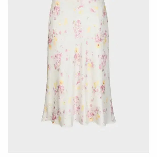[BUNJANG] Ponytail Flower Skirt Silk / 포니테일 플라워스커트