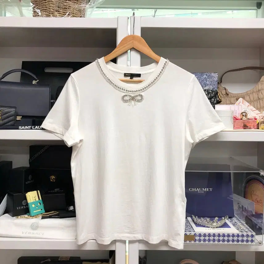 [BUNJANG] MAJE Ribbon Detail T-shirt / [ MAJE ] 마쥬 리본 디테일 티셔츠