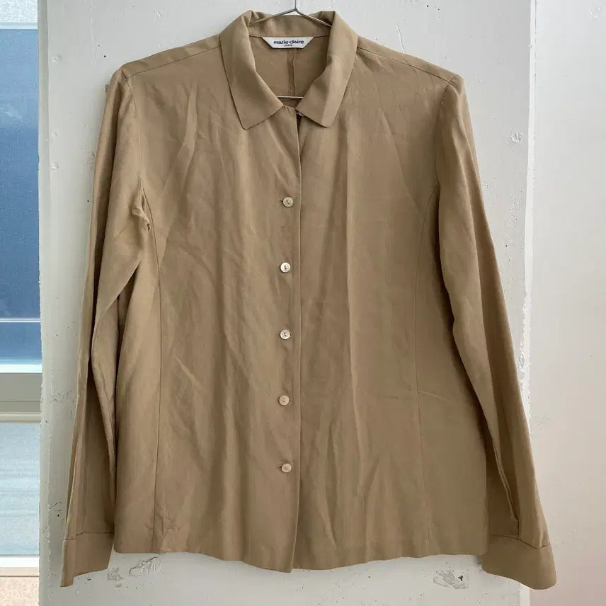 [BUNJANG] Marie Claire Long Sleeve Shirt / (XS) 마리끌레르 긴팔 셔츠