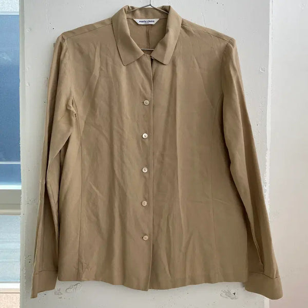 [BUNJANG] Marie Claire Long Sleeve Shirt / (XS) 마리끌레르 긴팔 셔츠