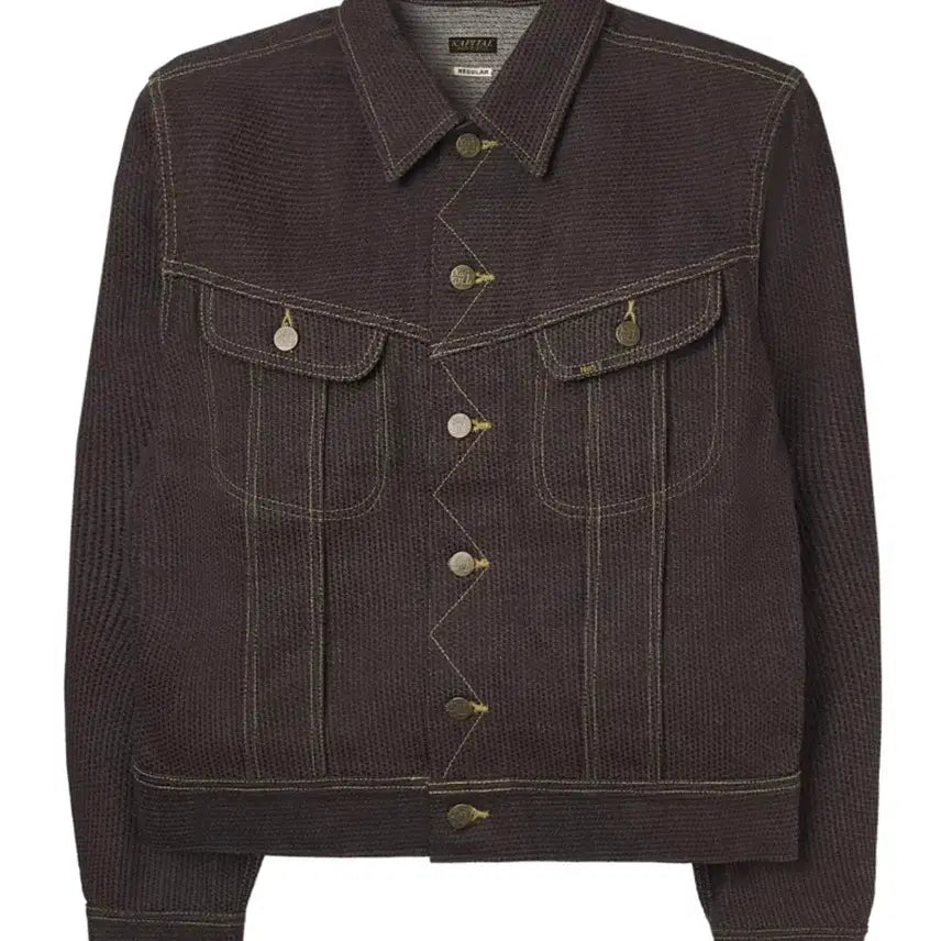 [BUNJANG] Capital No.5 Century Denim Westerner Jacket Brown / 46) 캐피탈 No.5 센츄리 데님 웨스터너 자켓 브라운