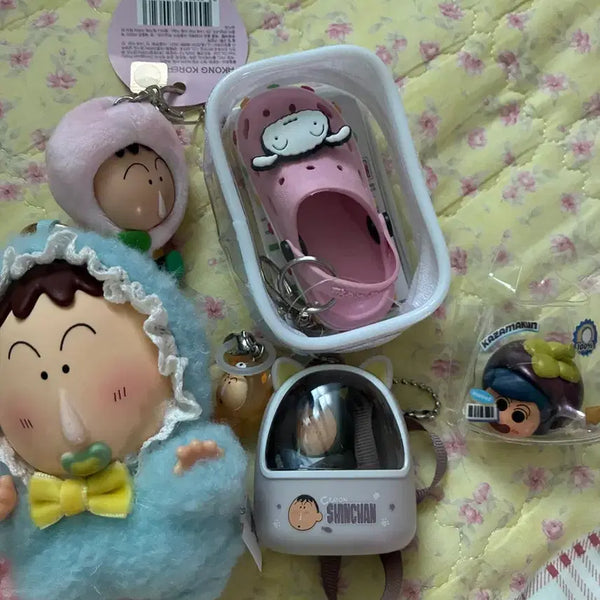 [BUNJANG] Crayon Shin-chan "Cure-All" Fruit Basket Bundle Set / 짱구는 못말려 맹구 흰둥이 키링 철수 과일바구니 일괄