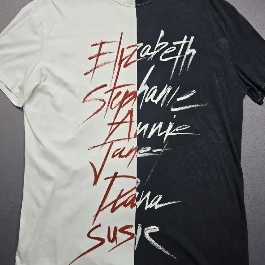 [BUNJANG] Balmain Two-Tone Logo T-Shirt / 발망 2톤 로고 반팔 티셔츠