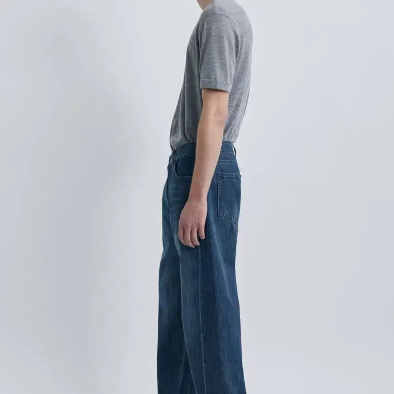 [BUNJANG] Pottery One Washed Comfort Denim Pants Deep Blue Size 4 / 포터리 원워시드 컴포트 데님 팬츠 딥블루 4사이즈 팝니다