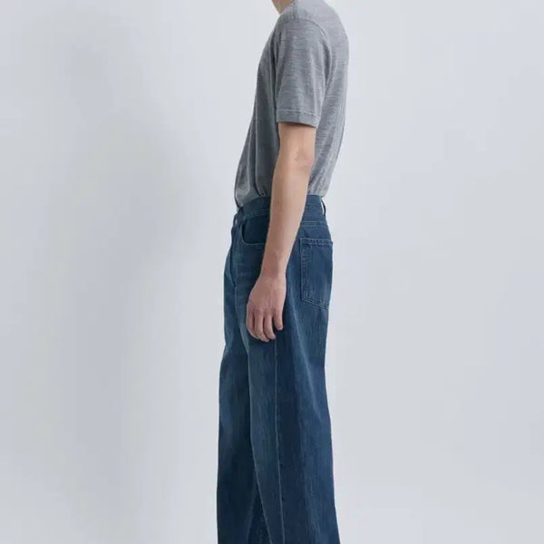 [BUNJANG] Pottery One Washed Comfort Denim Pants Deep Blue Size 4 / 포터리 원워시드 컴포트 데님 팬츠 딥블루 4사이즈 팝니다