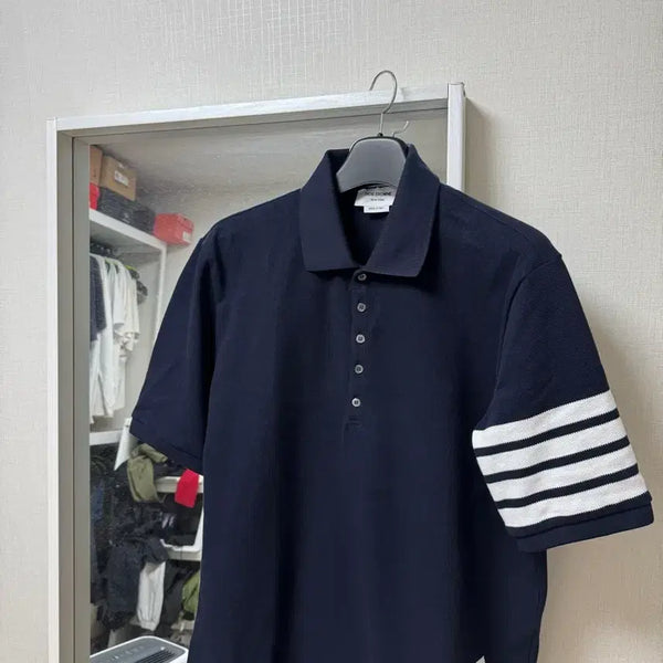 [BUNJANG] Thom Browne Classic Pique Polo Shirt Navy / 톰브라운 클래식 피케 폴로 네이비