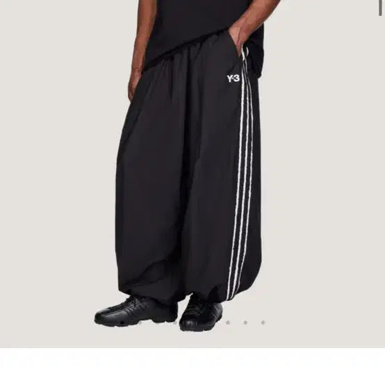 [BUNJANG] Low Edge 3S Wide Pants Black / 로우 엣지 3S 와이드 팬츠 블랙