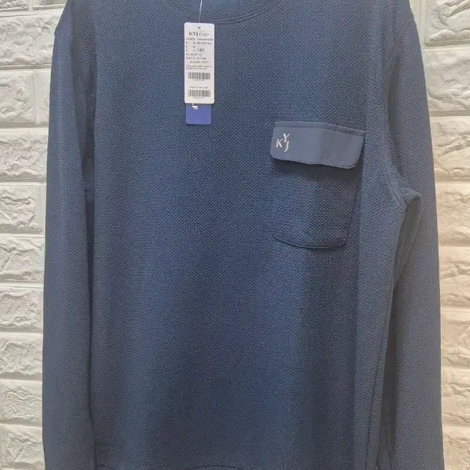 [BUNJANG] Men's Golf T-Shirt Navy / #특가 가을남성골프티  100,  105사이즈