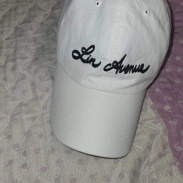 [BUNJANG] Lynn Avenue White Ball Cap / 린 에비뉴 볼캡 화이트
