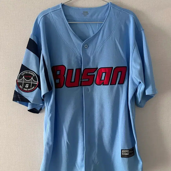 [BUNJANG] Lotte Giants Busan Sea Authentic Baseball Jersey Player Jun-woo Jeon Size 105 (XL) / 롯데자이언츠 부산 바다 어센틱 유니폼 105(xl) 마킹 전준우