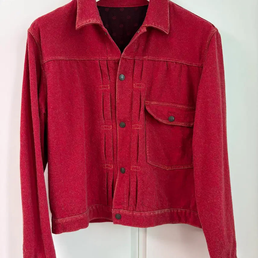 [BUNJANG] Kapital Twill Aging Wool 1st JKT Jacket Red / 캐피탈 트윌 에이징 울 1세대 자켓 레드