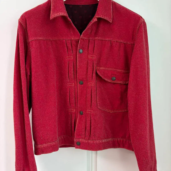 [BUNJANG] Kapital Twill Aging Wool 1st JKT Jacket Red / 캐피탈 트윌 에이징 울 1세대 자켓 레드
