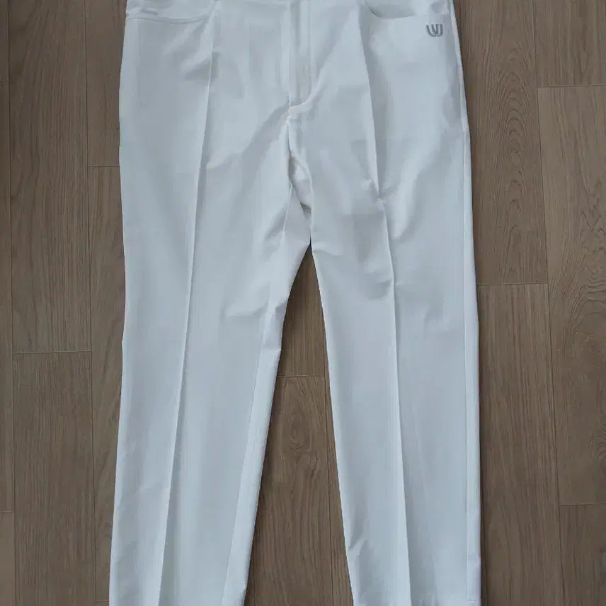 [BUNJANG] MU Golf Pants Men's 34-inch White Poly Summer / 16.남성 MU 뮤 골프바지 34인치 폴리 매우시원 여름용