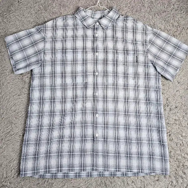 [BUNJANG] Code Graphy Check Short Sleeve Shirt L / 코드그라피 체크 반팔 셔츠 L