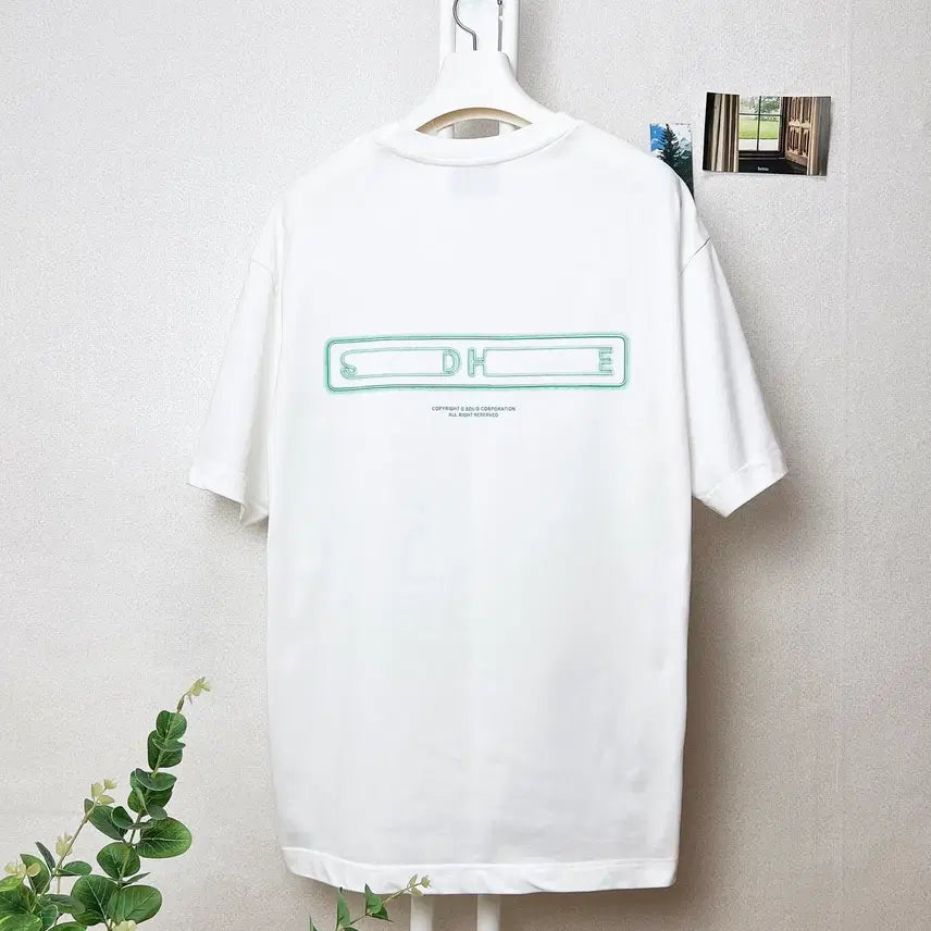 [BUNJANG] Solid Homme Back Logo T-Shirt White Size 50 / 솔리드옴므 백로고 반팔티셔츠 50