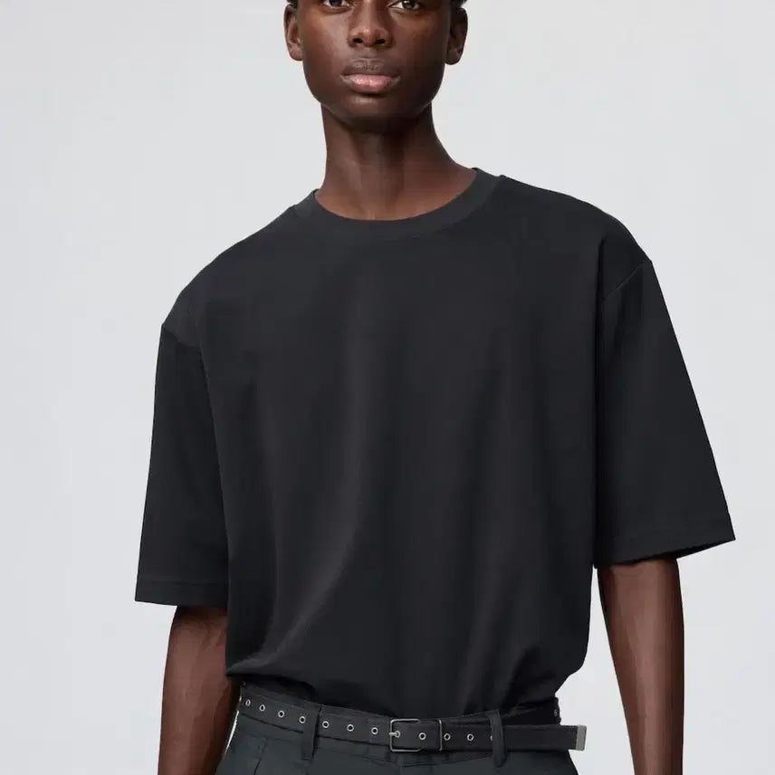 [BUNJANG] Uniqlo U Airism Oversized Crewneck Short-Sleeve T-Shirt (Size L) / 유니클로U 에어리즘 오버사이즈 크루넥 반팔티