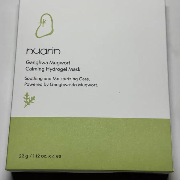 [BUNJANG] Nuarin Mugwort Calming Hydrogel Mask Pack (4 Count) / 누아린 강화쑥 카밍 하이드로겔 마스크 4개입